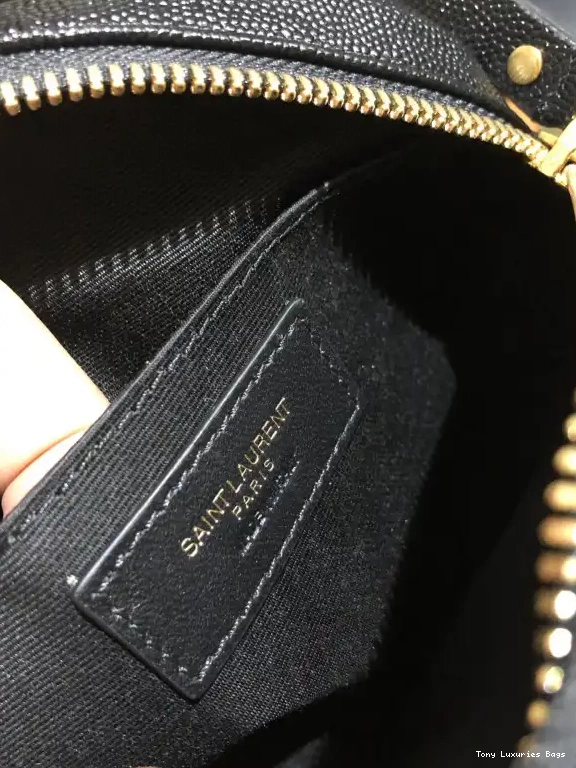Tony Luxuries YSL CAMERA VINYLE ROUND BAG 0525